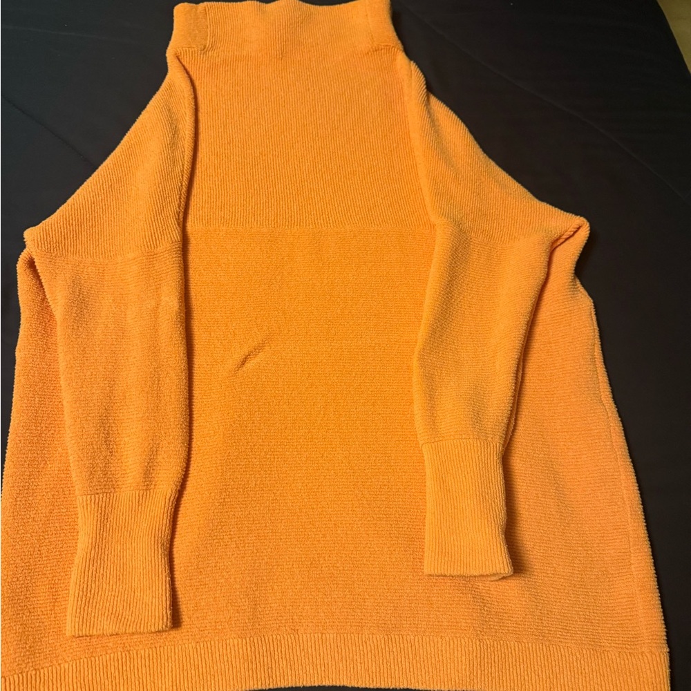 Free People Peach Cowl Neck Tunic Sweater - Picture 2 of 2